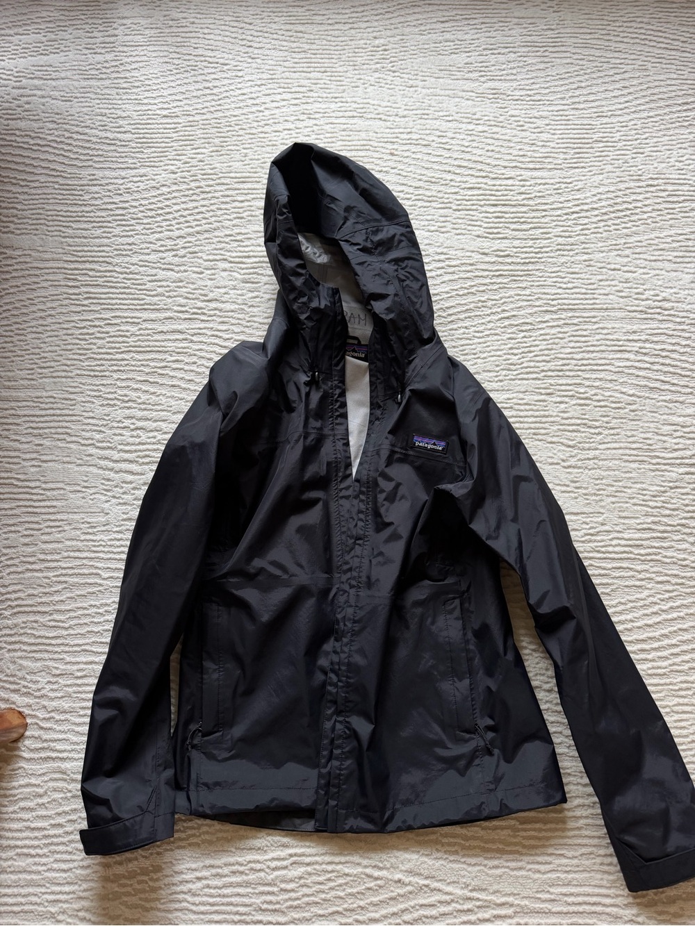 Patagonia Women's Black Waterproof Rain Jacket - Picture 2 of 3